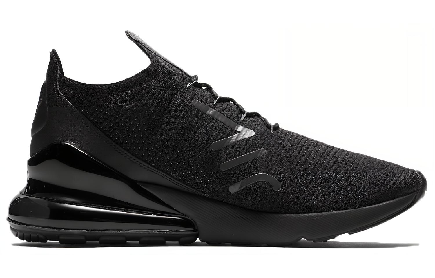 Order 耐吉 Air Max 270 Flyknit 'Triple Black' AO1023-005