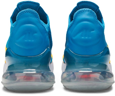 Nike Air Max 270 Flyknit Laser Orange Blue Orbit AO1023-800 Details for Nike Air Max 270 Flyknit Laser Orange Blue Orbit AO1023-800