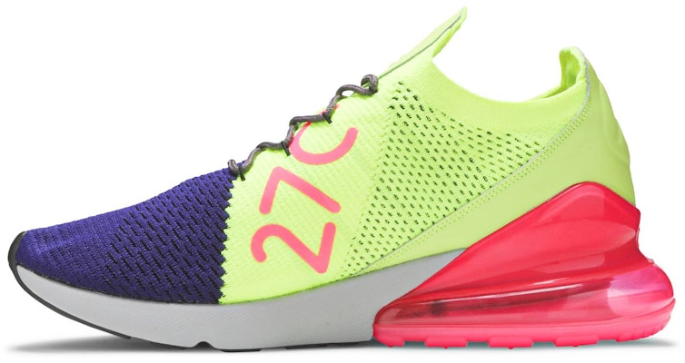 Nike Air Max 270 Flyknit Regency Purple Volt AO1023 501 AO1023