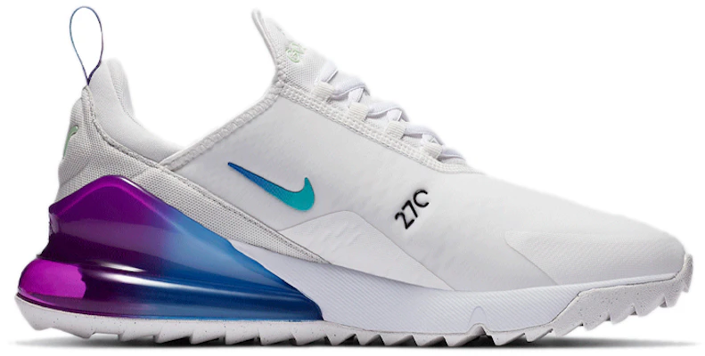 耐吉 Air Max 270 G NRG 低筒跑步鞋 男款 白藍紫 Order 耐吉 Air Max 270 G NRG 低筒跑步鞋 男款 白藍紫