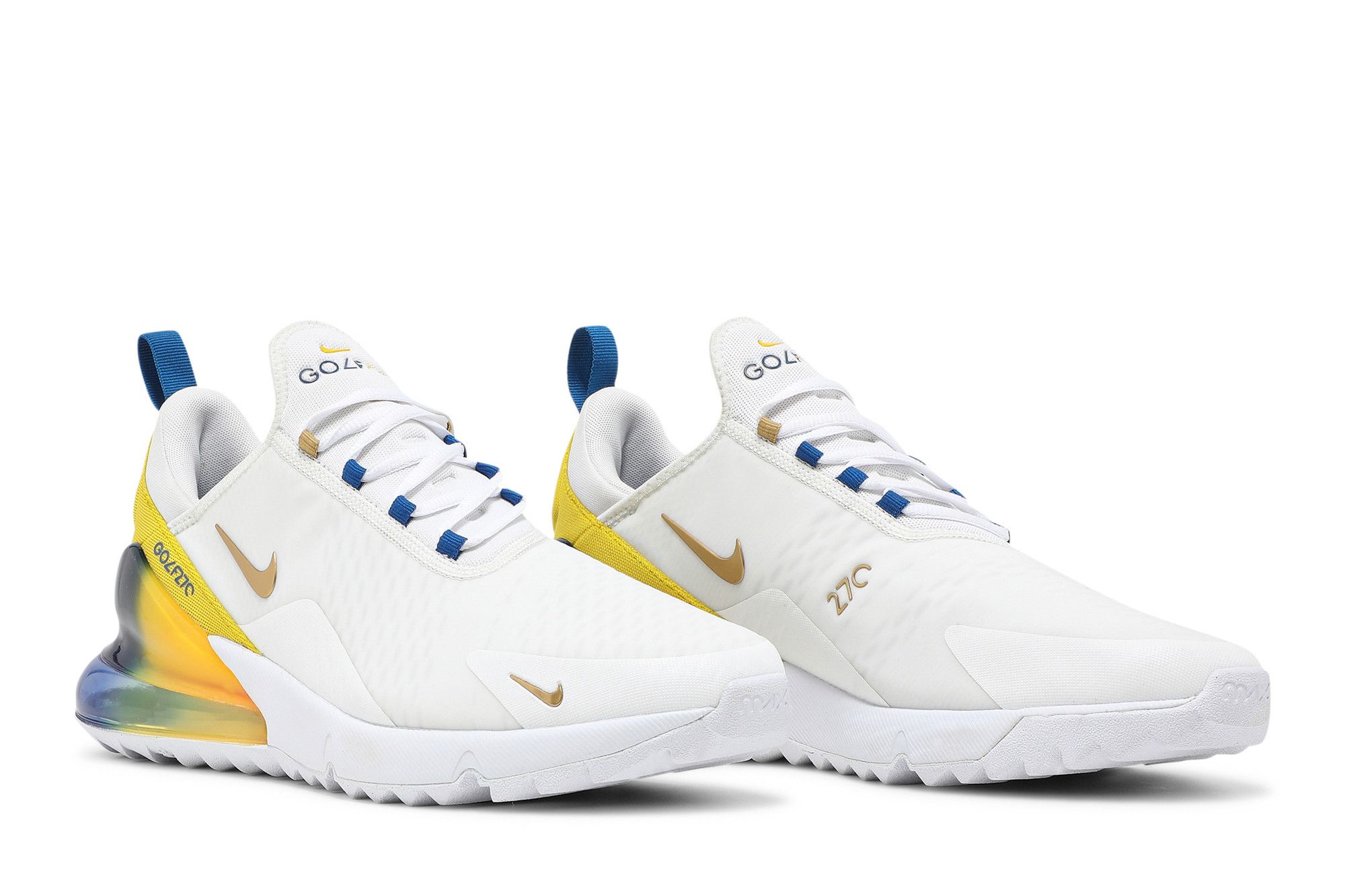 Cheap Nike Air Max 270 Golf NRG ''Bianco Oro Metallizzato'' CK6541-111