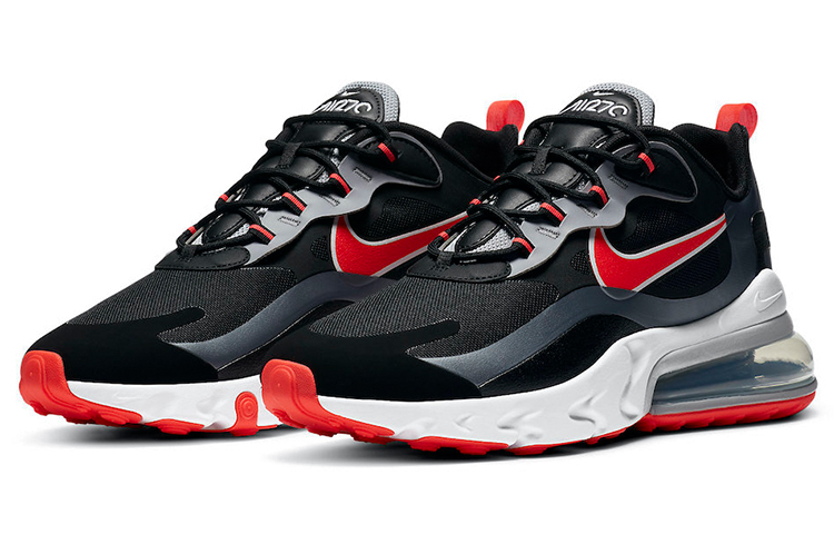 Lookbook Nike Air Max 270 React 'Hitam Merah Terang' CT1646-001
