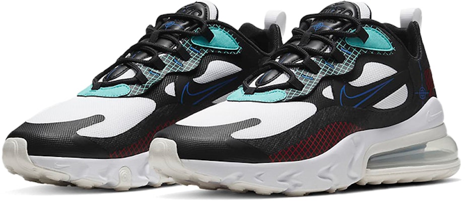 Nike Air Max 270 React 'Hitam Putih Biru' CZ7344-001 Lookbook Nike Air Max 270 React 'Hitam Putih Biru' CZ7344-001