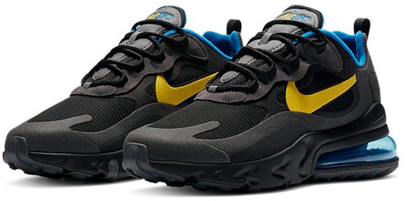 Nike Air Max 270 React 'Hitam Kuning Biru' DA1511-001 Lookbook Nike Air Max 270 React 'Hitam Kuning Biru' DA1511-001