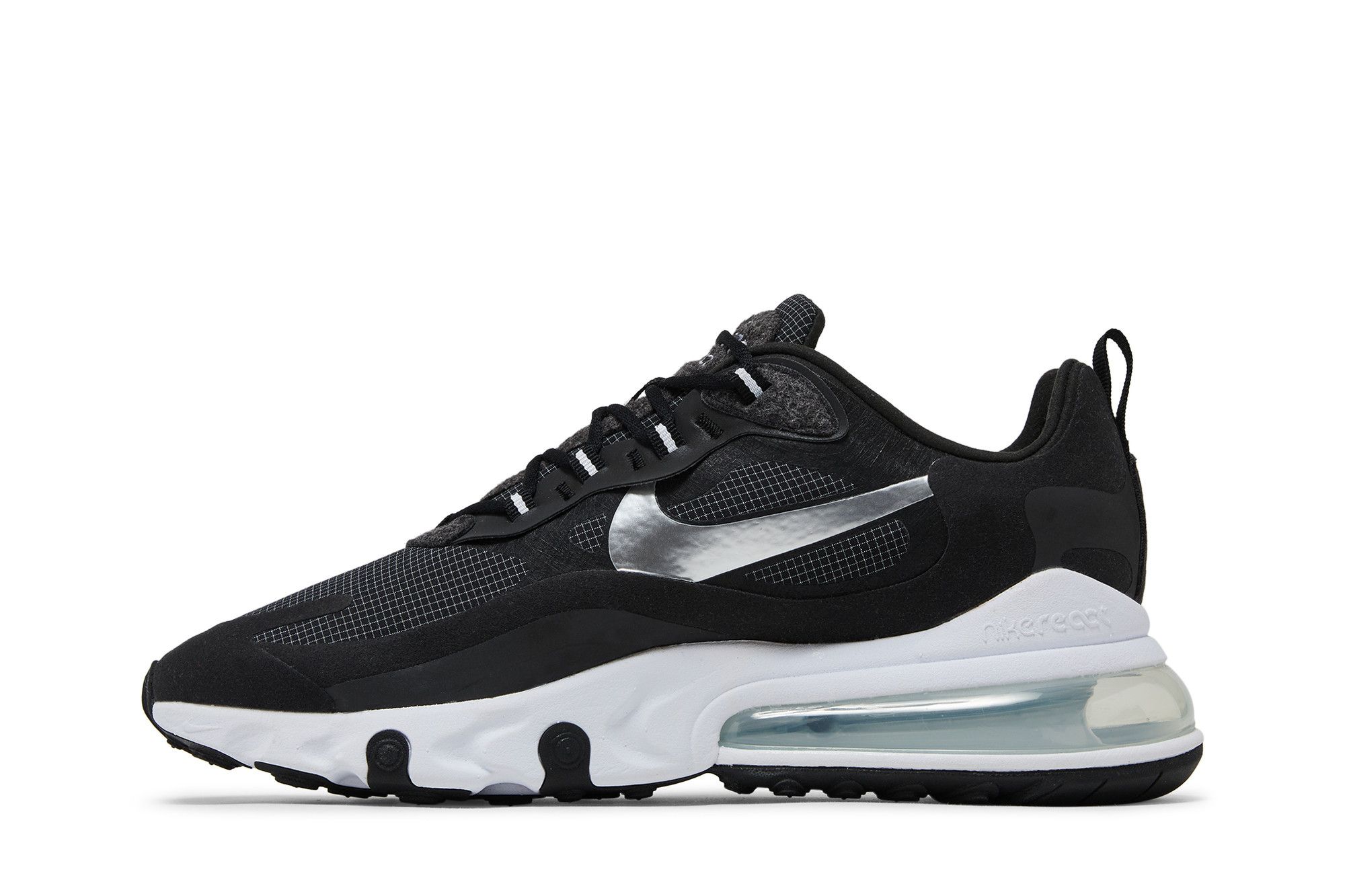 Lookbook 耐吉 Air Max 270 React '金屬銀' CQ4598-071