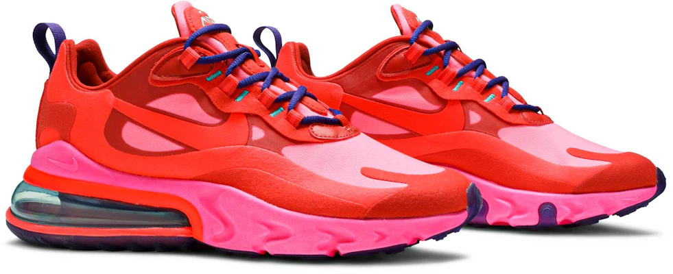 Nike air max 270 sales react women's pink and red