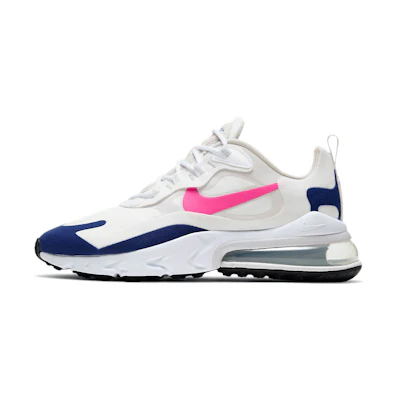 (W) Nike Air Max 270 React 'White Pink Blue'