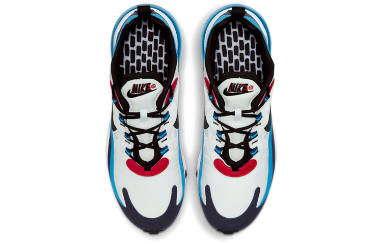 Shop Nike Air Max 270 React 低筒 跑步鞋 男款 白藍紅