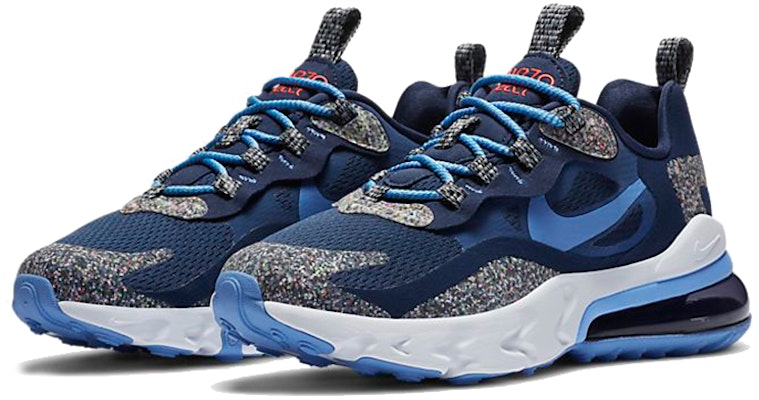 (JR) Nike Air Max 270 React SE 'Kelabu Biru' CN8282-400 Lookbook (JR) Nike Air Max 270 React SE 'Kelabu Biru' CN8282-400