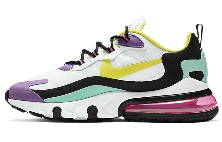 Buy Kasut Nike Air Max 270 React Putih/Kuning/Ungu AQ4971-101