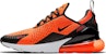 Nike Air Max 270 Total Orange Hitam BV2517-800