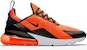 Nike Air Max 270 Total Orange Hitam BV2517-800