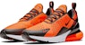 Nike Air Max 270 Total Orange Hitam BV2517-800