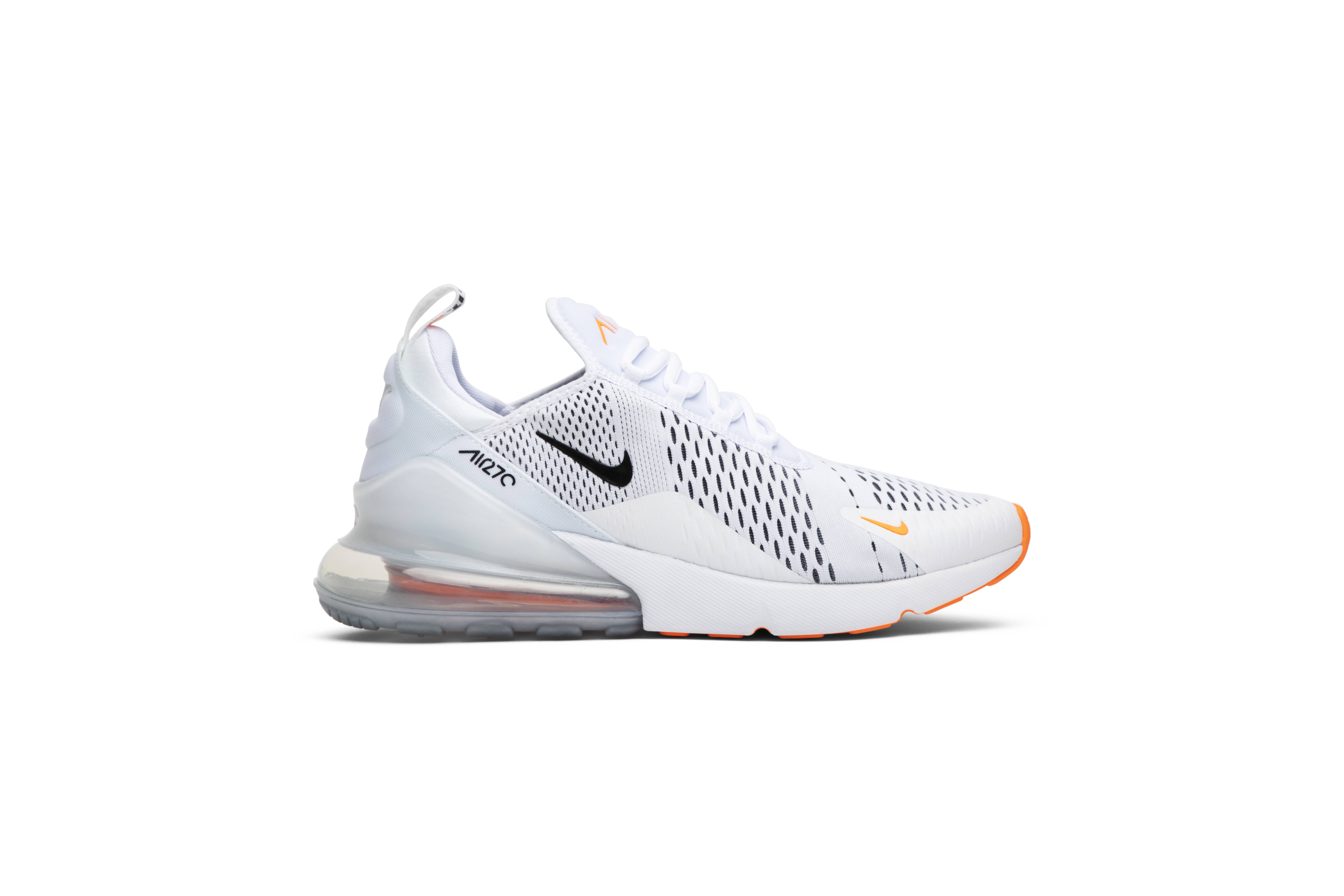 Nike air max 270 orange and black hot sale