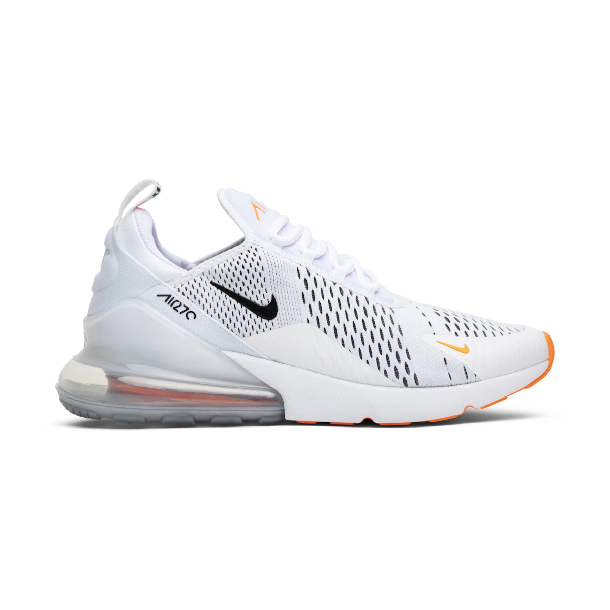 Nike air max 270 mens black and orange sales