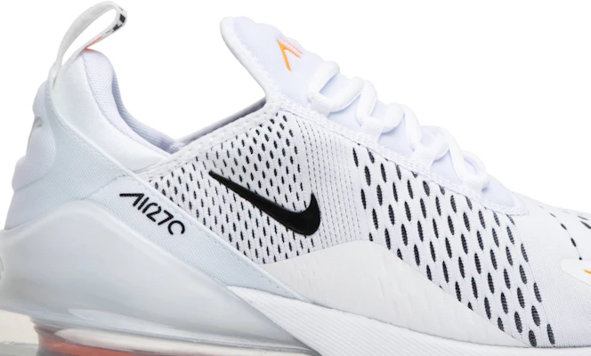 Nike Air Max 270 White Black Total Orange AH8050-106 Order Nike Air Max 270 White Black Total Orange AH8050-106