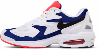 Lookbook Nike Air Max 2 Light 拼接運動 低幫 跑步鞋 男女同款 螢光紫