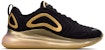 Nike Air Max 720 'Hitam Emas Metalik' CJ0585-002