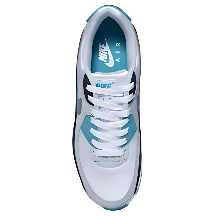 Shop Nike Air Max 90 輕便透氣 低筒 休閒生活鞋 男女兩用 黑綠色