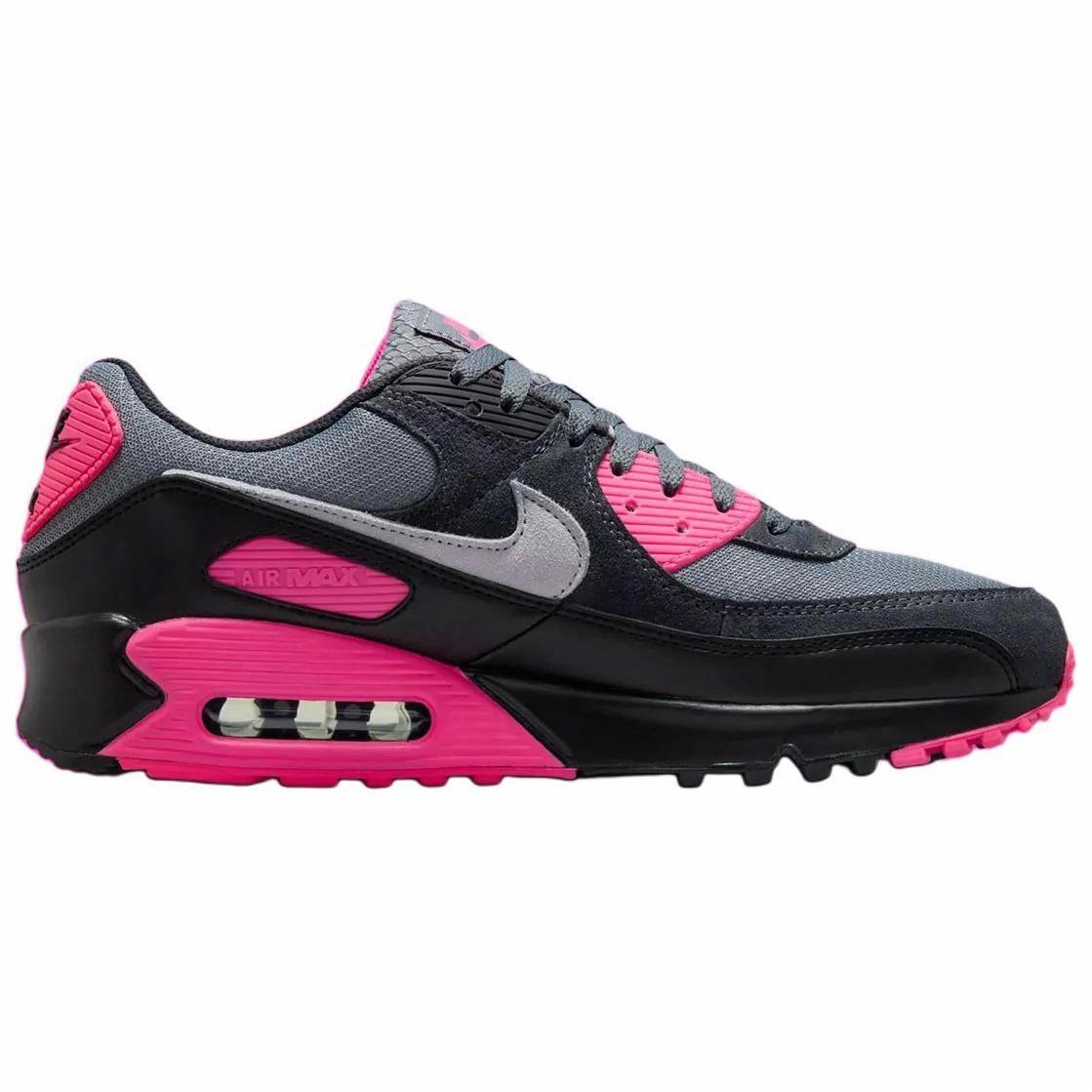 Shop ナイキ エア マックス 90 'ブラック グレー ハイパーピンク' DM0029-010 DM0029-010