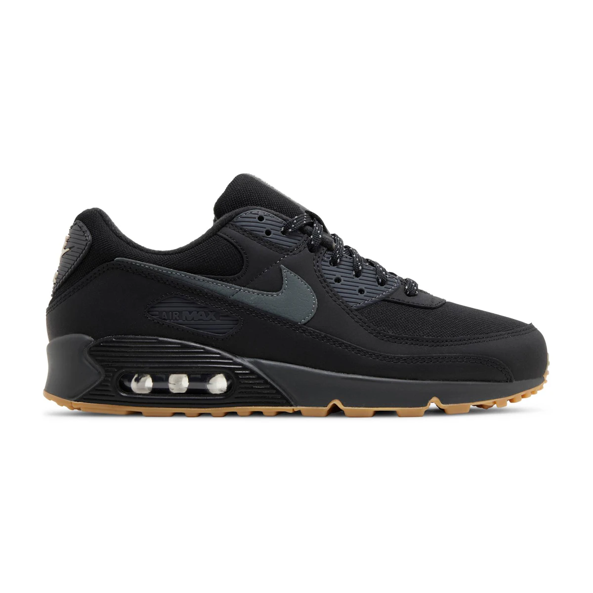 Nike air max 90 black suede shop