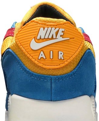 Nike Air Max 90 'Pelbagai Warna' CJ0612-700 Sizing Nike Air Max 90 'Pelbagai Warna' CJ0612-700