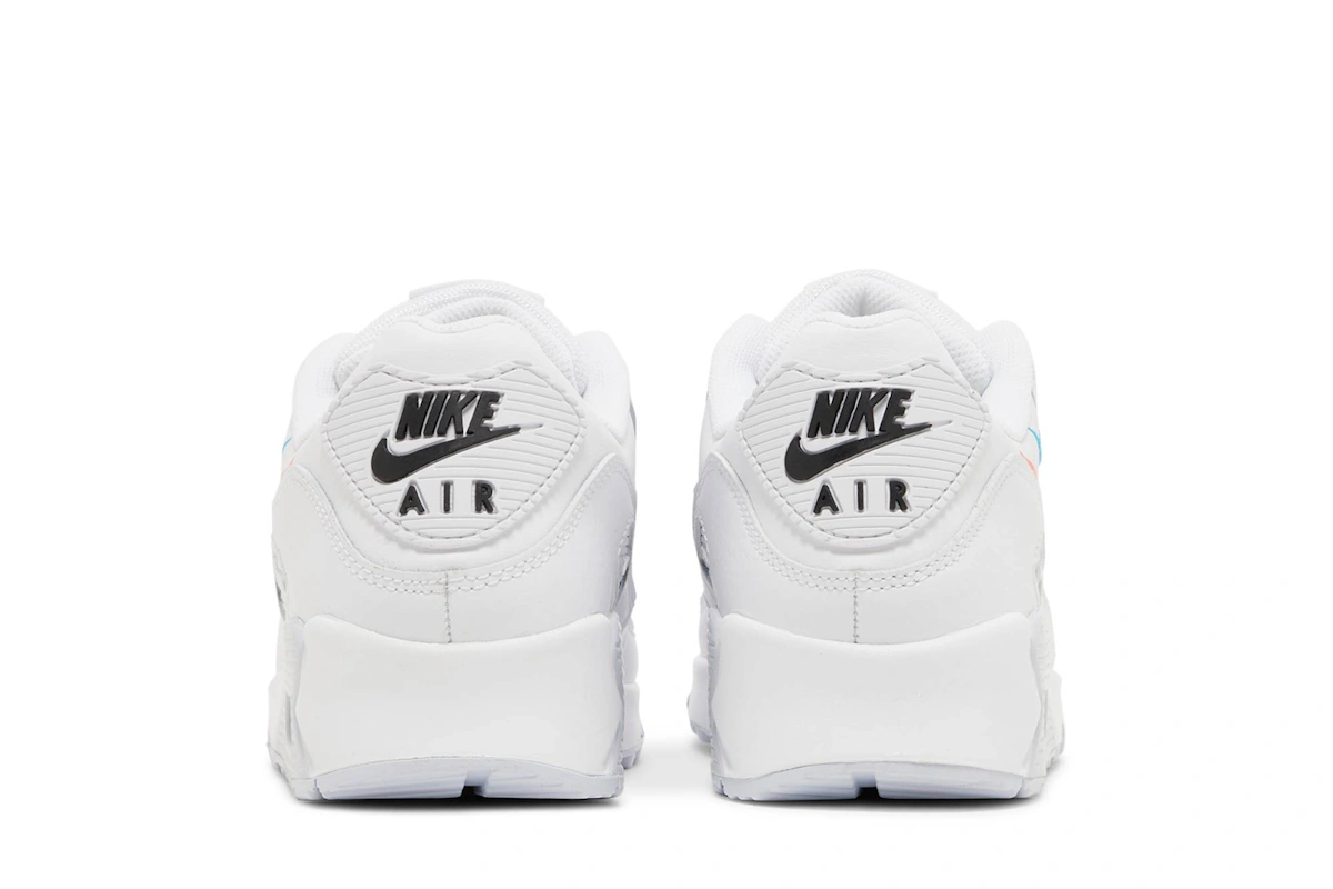 Nike Air Max 90 'Multi Swoosh - White Bright Crimson' FJ4223-100
