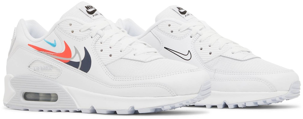 Nike Air Max 90 'Multi Swoosh - Blanco y Rojo Brillante' FJ4223-100 Cheap Nike Air Max 90 'Multi Swoosh - Blanco y Rojo Brillante' FJ4223-100