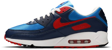 Nike Air Max 90 'Photo Blue University Red' Lelaki CT1687-400 Lookbook Nike Air Max 90 'Photo Blue University Red' Lelaki CT1687-400