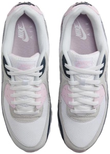 Nike Air Max 90 圓頭舒適 耐磨透氣 低筒 生活休閒鞋 男款 白灰粉 Shop Nike Air Max 90 圓頭舒適 耐磨透氣 低筒 生活休閒鞋 男款 白灰粉