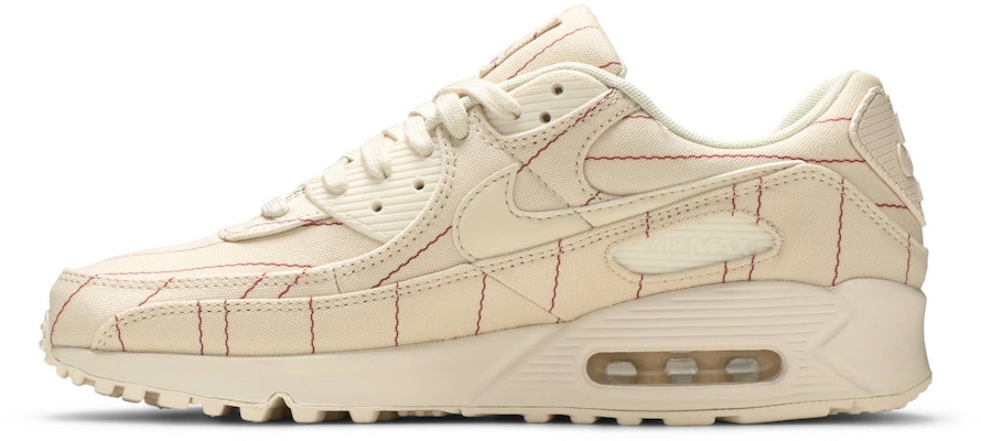 Nike Air Max 90 'Pinstripes - Merah Cili Semula Jadi' CZ5593-100 Lookbook Nike Air Max 90 'Pinstripes - Merah Cili Semula Jadi' CZ5593-100