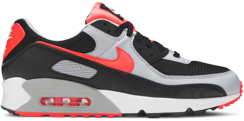 Red and white hot sale air max 90s