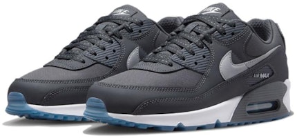 Nike Air Max 90 'Reflective Swoosh - Biru Industri Kelabu Arang' FV0381-001 Lookbook Nike Air Max 90 'Reflective Swoosh - Biru Industri Kelabu Arang' FV0381-001