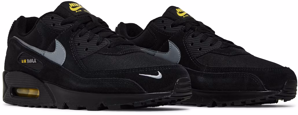 Nike Air Max 90 'Reflective Swoosh - Black Yellow Strike' DO6706-001 Cheap Nike Air Max 90 'Reflective Swoosh - Black Yellow Strike' DO6706-001