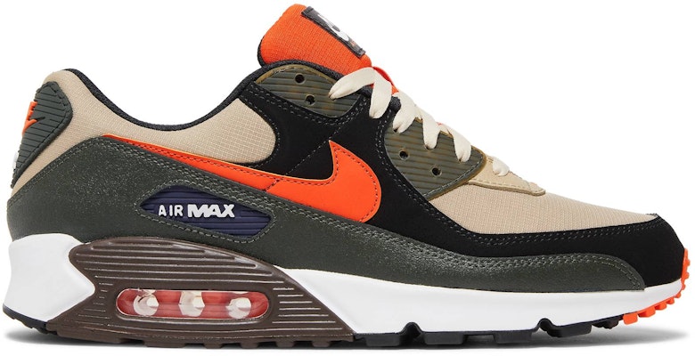 Buy Nike Air Max 90 Tan Olive Bright Orange DH4619 200 Novelship