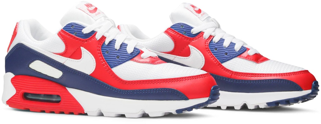 耐吉 Air Max 90 白蓝红 Cheap 耐吉 Air Max 90 白蓝红