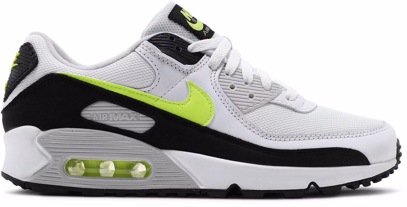 White and lime sales green air max