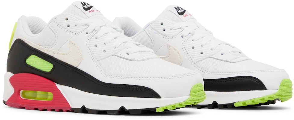 Nike Air Max 90 'Putih Volt Rush Pink' DQ4071-100 Cheap Nike Air Max 90 'Putih Volt Rush Pink' DQ4071-100