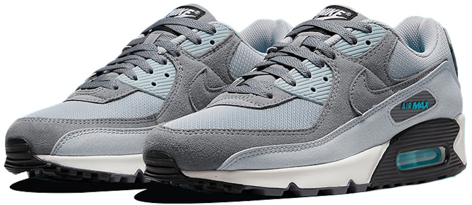 Nike Air Max 90 'Wolf Grey Chlorine Blue' DM0029-002 Lookbook Nike Air Max 90 'Wolf Grey Chlorine Blue' DM0029-002