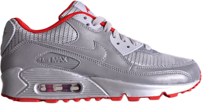 Nike Air Max 90 Air Attack Pack Metallic Silver Red 325018-009