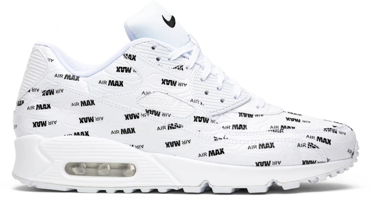 White with black nike 2025 air max