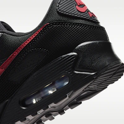 Nike Air Max 90 Hitam/Merah Kuat IM9616-001 1
