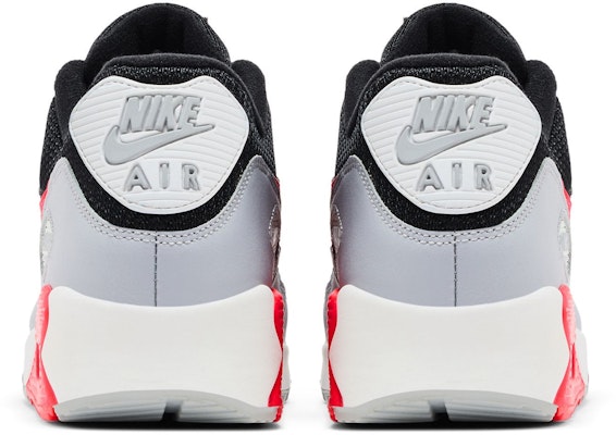 Nike Air Max 90 Hitam Cerah Crimson AJ1285-012 Details for Nike Air Max 90 Hitam Cerah Crimson AJ1285-012