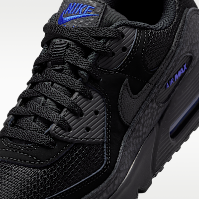 Sizing Nike Air Max 90 黑/深煙灰/經典皇家藍/黑 IV4454-010