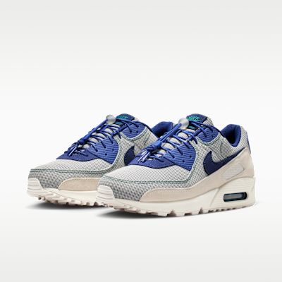 Details for Nike Air Max 90 Coconut Milk/Region Pine/Light All Wood Brown/Deep Royal Blue IR1950-100