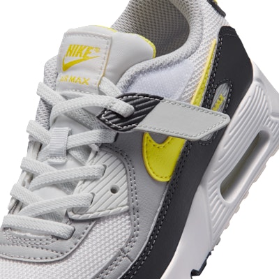 Nike Air Max 90 Fácil Colocar Blanco/Gris Oscuro/Gris Claro/Amarillo Sonic IQ0096-100 Sizing Nike Air Max 90 Fácil Colocar Blanco/Gris Oscuro/Gris Claro/Amarillo Sonic IQ0096-100