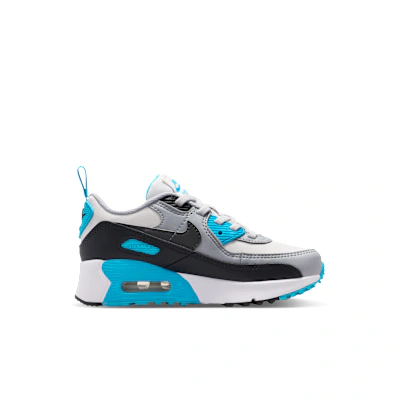 (Preschool) Nike Air Max 90 Easy On Platinum Tint/Blue Lightning/Wolf Gray/Iron Gray