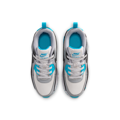 Shop (PS) 耐克Air Max 90 易穿款 白金色/蓝光/狼灰/铁灰 IH1417-034