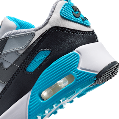 Cheap (PS) 耐克Air Max 90 易穿款 白金色/蓝光/狼灰/铁灰 IH1417-034