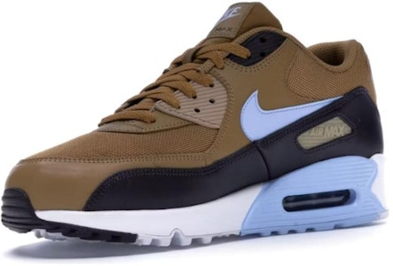 Nike Air Max 90 舒適 減震耐磨 低幫 生活休閒鞋 男女同款 棕藍色 Lookbook Nike Air Max 90 舒適 減震耐磨 低幫 生活休閒鞋 男女同款 棕藍色